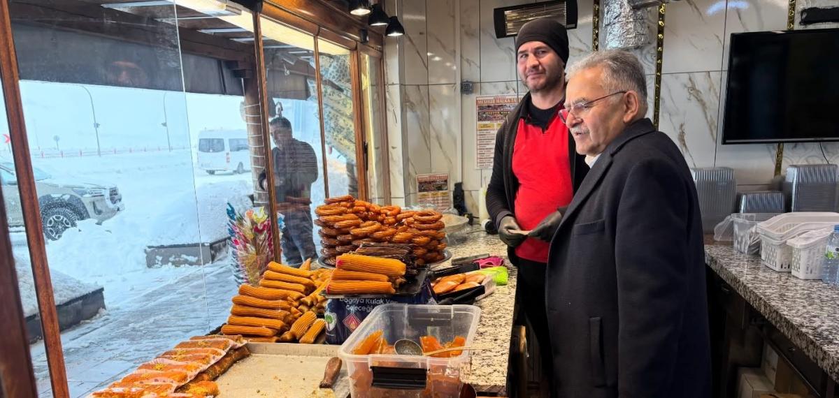 Başkan Büyükkılıç’tan Erciyes Kayak Merkezi’nde Esnaf Ziyareti