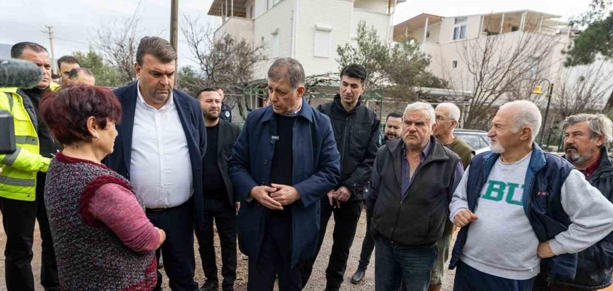 Başkan Tugay’dan Seferihisar’da Yağıştan Etkilenenlere Yerinde Destek