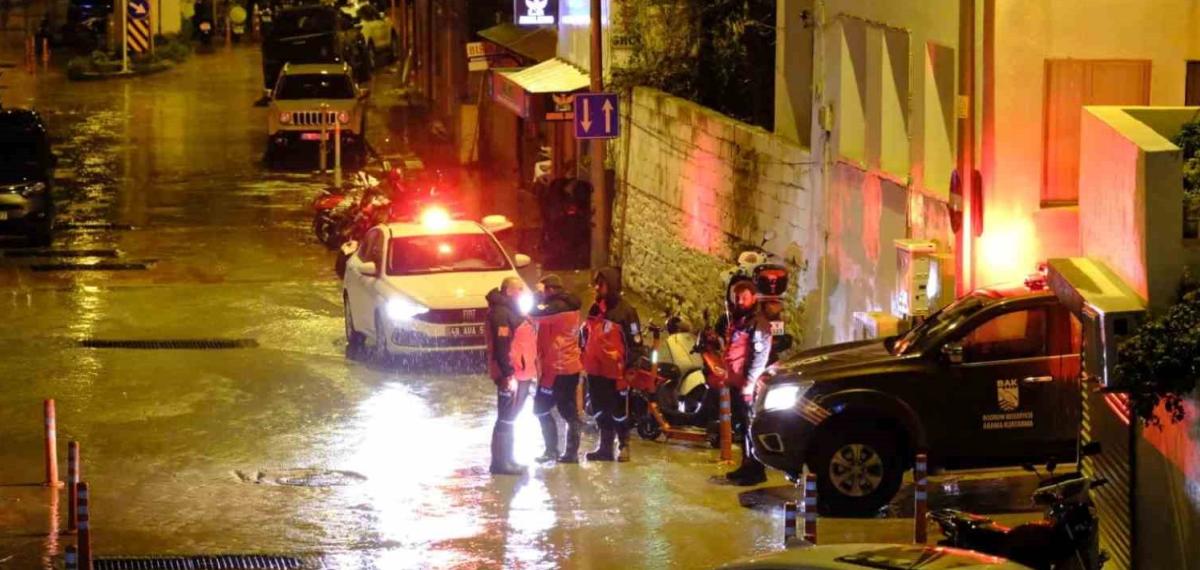 Bodrum Belediyesi Yağış Nöbetindeydi