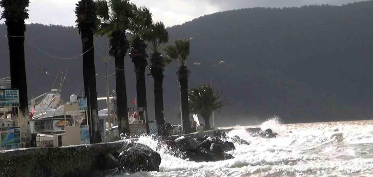 Bodrum-Kaş Arası Denizlerde Fırtına Uyarısı