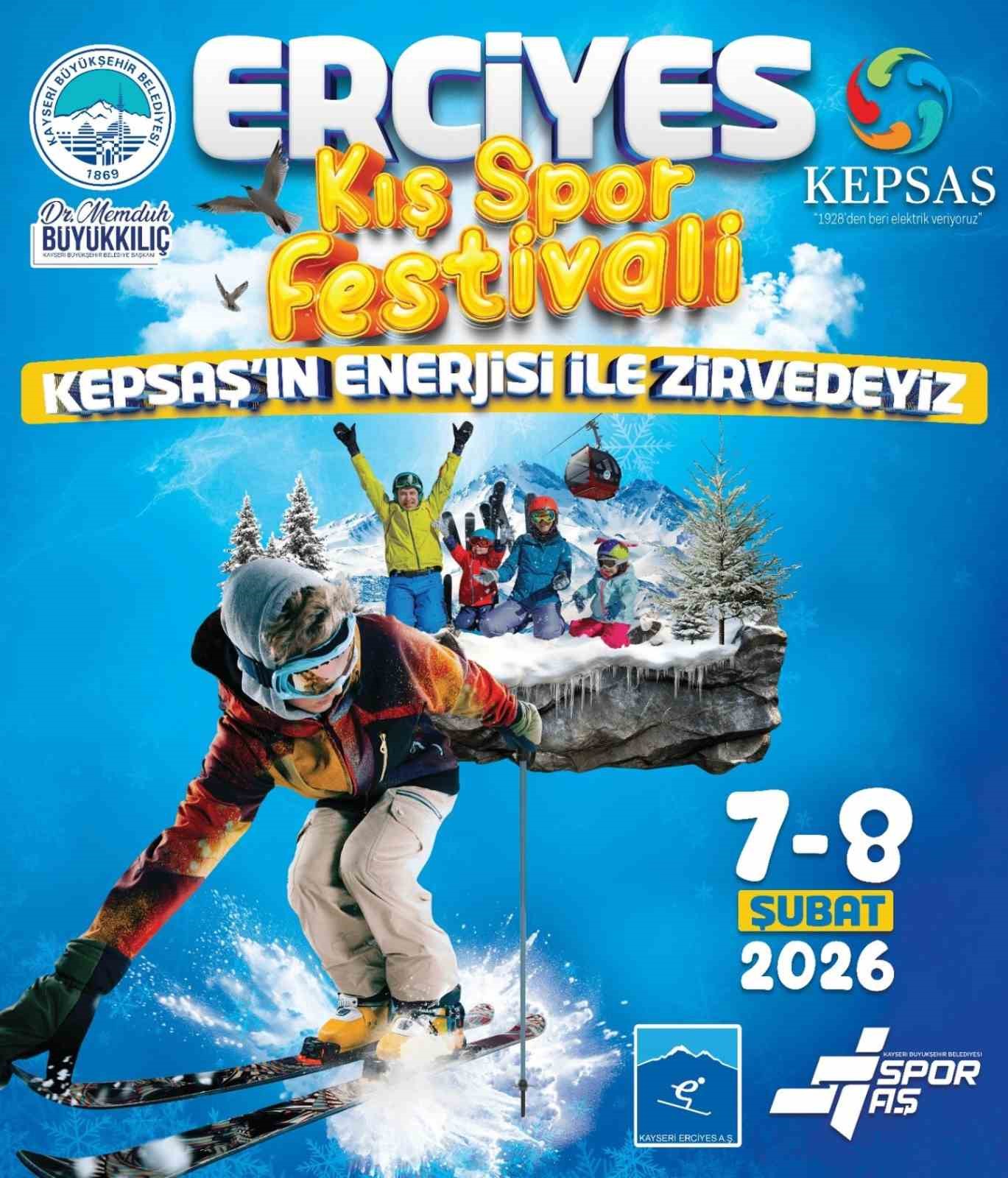 Büyükşehir ile Erciyes Kayak Merkezi’nde Kış Spor Festivali Zamanı