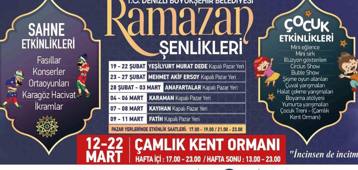 Denizli Büyükşehir 57 Ayrı Noktada İftar Sofrası Kuracak