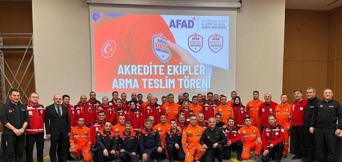 Erzincan’da Arama Kurtarma Ekiplerine Akreditasyon Töreni