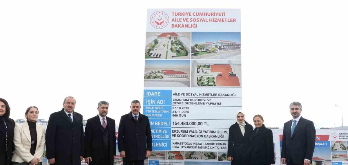 Erzurum’da Sosyal Hizmet Atılımı: Bakan Göktaş Huzurevi Yapılacak Alanı İnceledi
