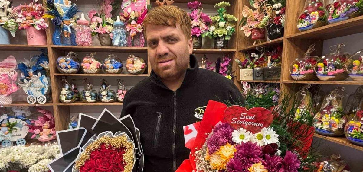 Gaziantep’teki Çiçekçilerde 14 Şubat Yoğunluğu