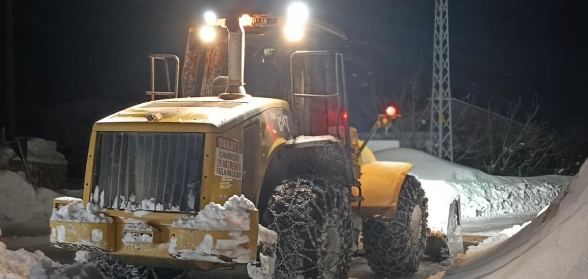 Göksun Kırsalında Kar Mesaisi