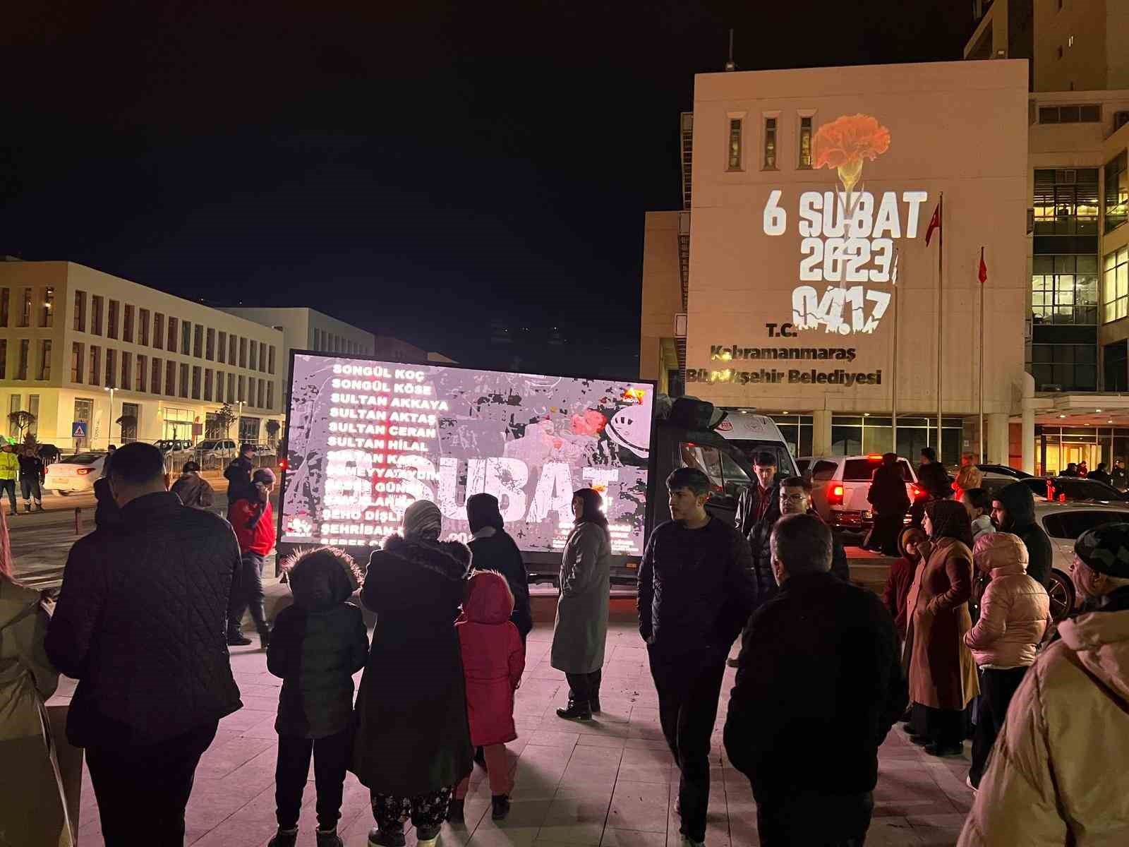 Kahramanmaraş’ta 6 Şubat Depremlerinde Hayatını Kaybedenler Dualarla Anıldı