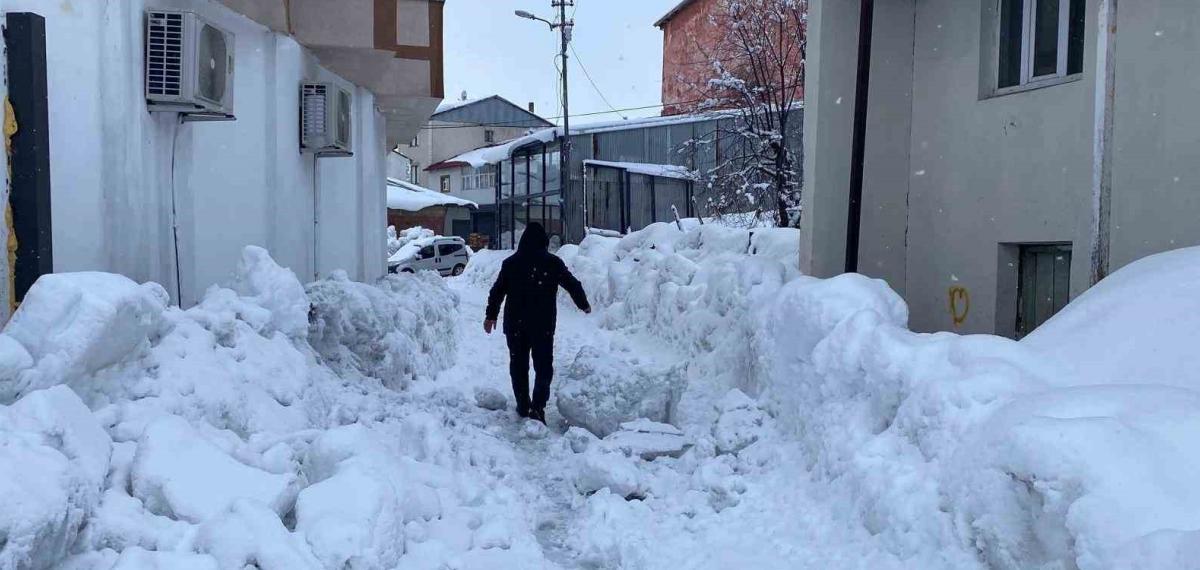 Karlıova’da 40 Gündür Süren Kar Yağışı Hayatı Zorlaştırıyor