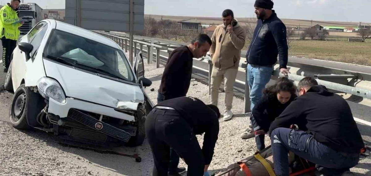 Köyüne Gitmek İçin Yola Çıktı, Kazada Yaralanıp Hastanelik Oldu