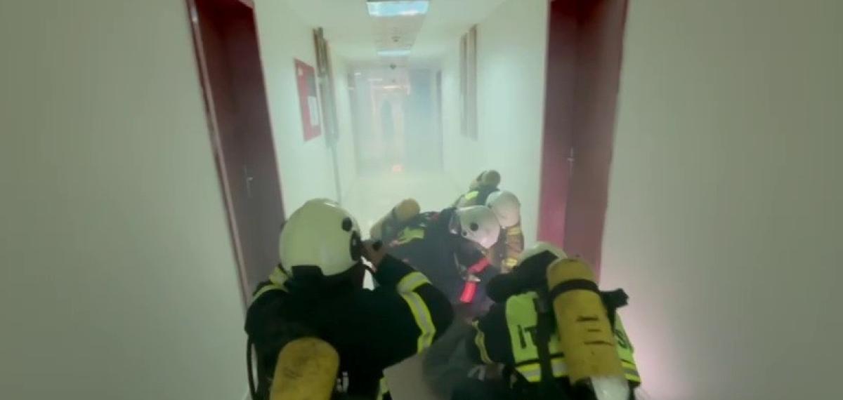 Kyk Yurtlarında Yangın Tatbikatı Gerçeği Aratmadı