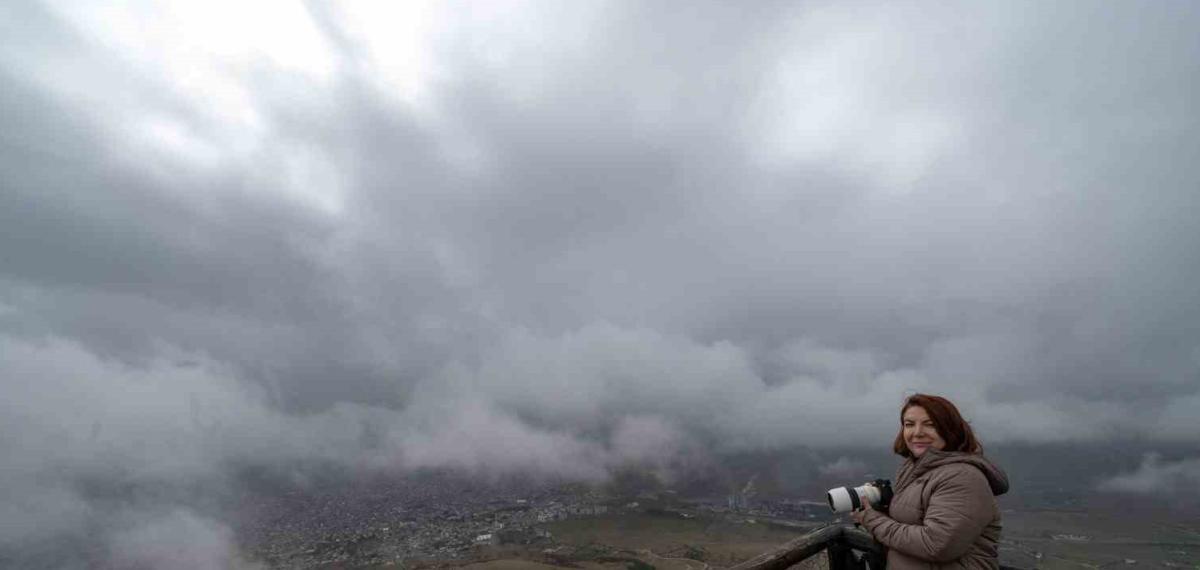 Makam Dağı’ndan Sis Altında Kalan Ergani Görüntülendi