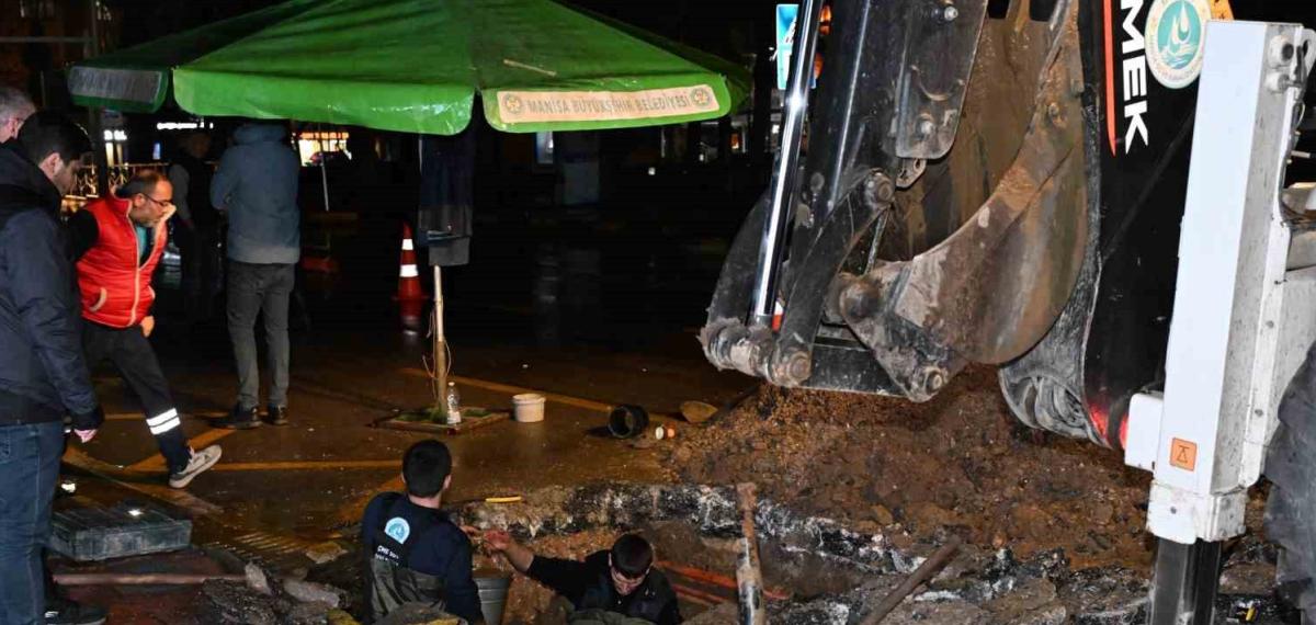 Maski’den Manisa Altyapısında Gece Mesaisi