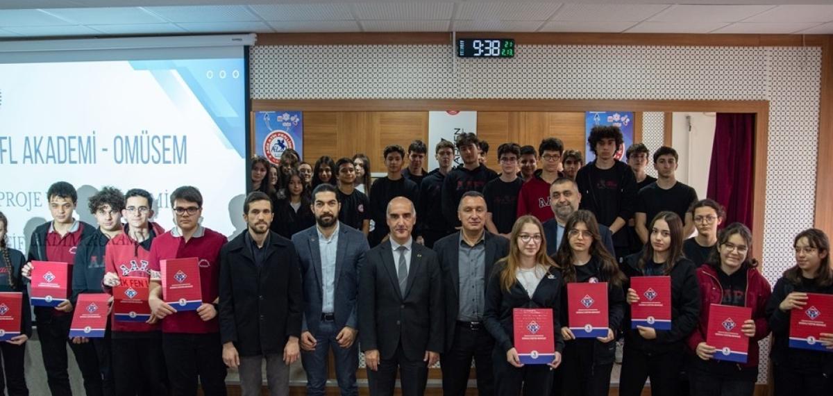 Omüsem’den Lise Öğrencilerine Proje Eğitimi: 120 Öğrenci Sertifika Aldı