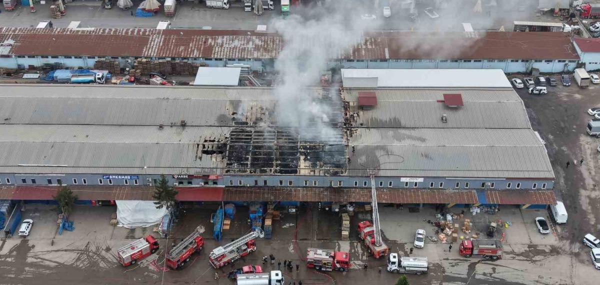 Ordu’da Market Deposunda Yangın