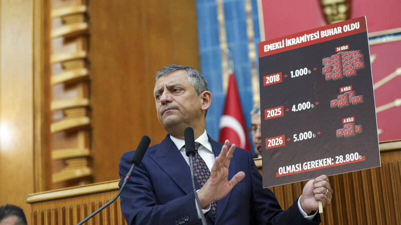 CHP Genel Başkanı Özgür Özel, TBMM Grup Toplantısı’nda Konuştu: “Emekli İkramiyesi 24 Kilo Kuşbaşıdan 6 Kiloya Düştü”