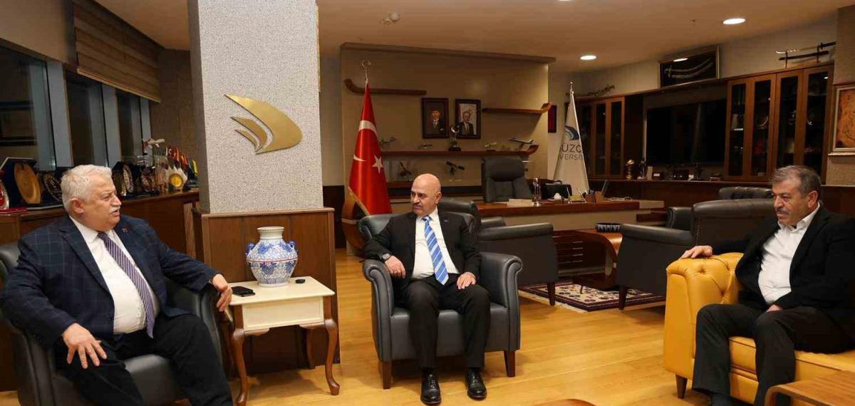 Rektör Sözbir Tüba Başkanı Şekeri Ağırladı