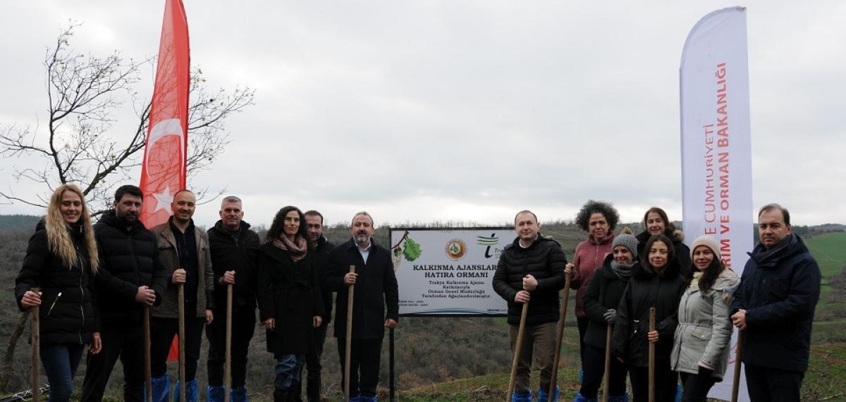 Trakya Kalkınma Ajansı’ndan Süleymanpaşa’da 2 Bin Fidanlık Hatıra Ormanı