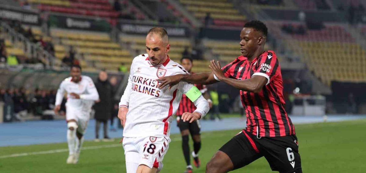 UEFA Konferans Ligi: Kf Shkendija: 0 – Samsunspor: 0 (İlk Yarı)