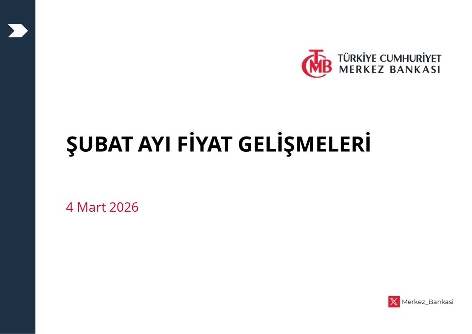 TCMB Şubat 2026 Fiyat Gelişmeleri Raporu: Enflasyon Yüzde 31,53’e Yükseldi