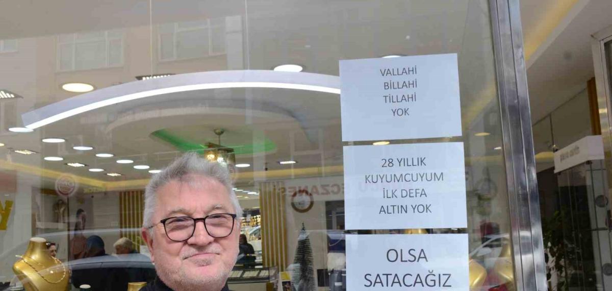 28 Yıldır Kuyumculuk Yapıyor, İlk Defa Yok Satıyor