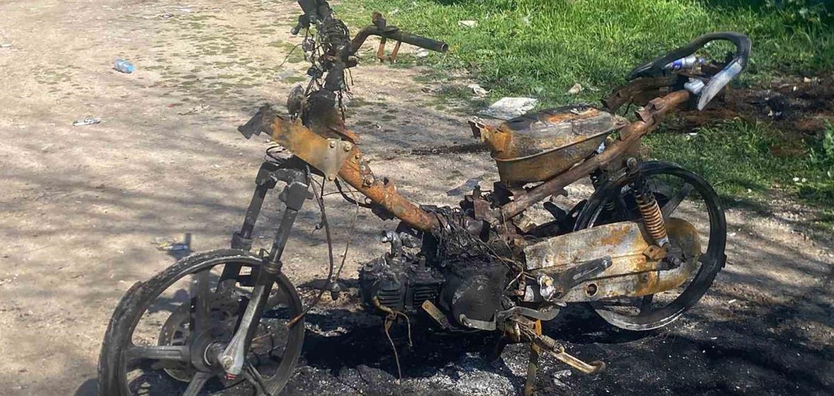 50 Bin Liralık Motoruna 204 Bin TL Ceza Yedi, Motorunu Yaktı