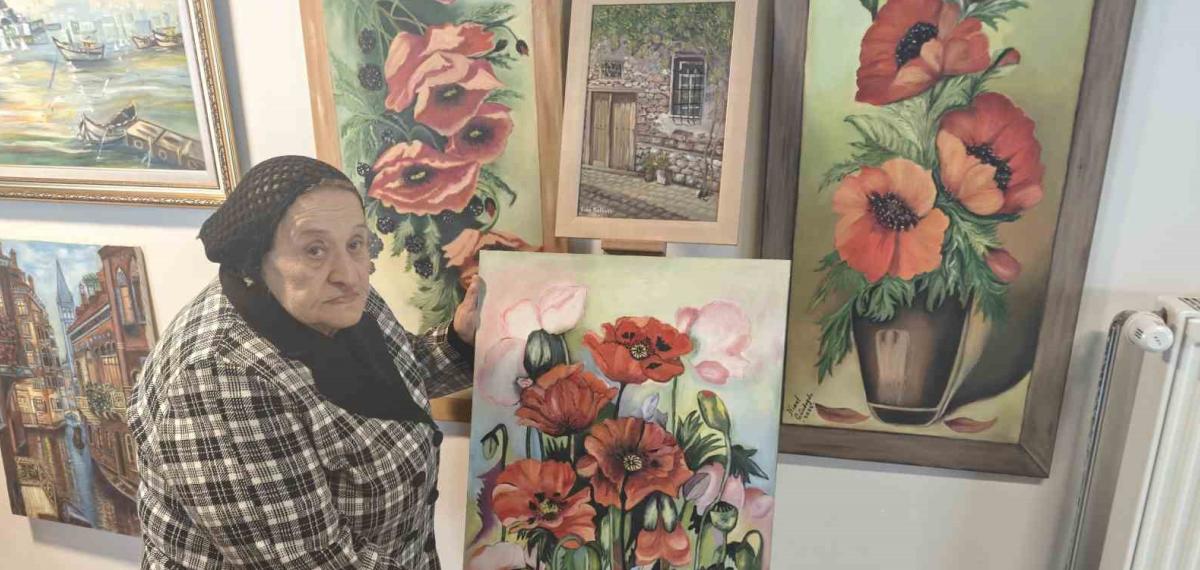 80 Yaşında 25 Yıllık Sanat Sevgisini Sürdürüyor