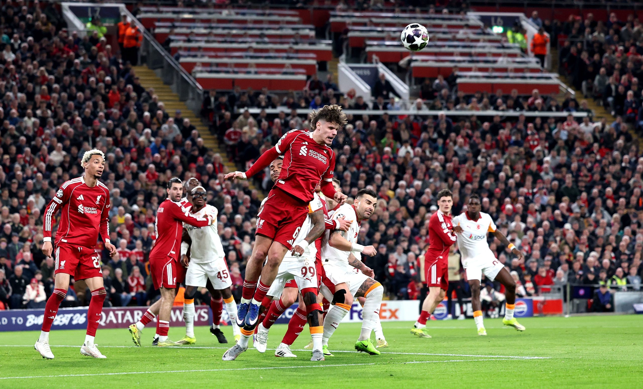 Liverpool 4-0 Galatasaray: Sarı-Kırmızılılar Şampiyonlar Ligi’ne Veda Etti