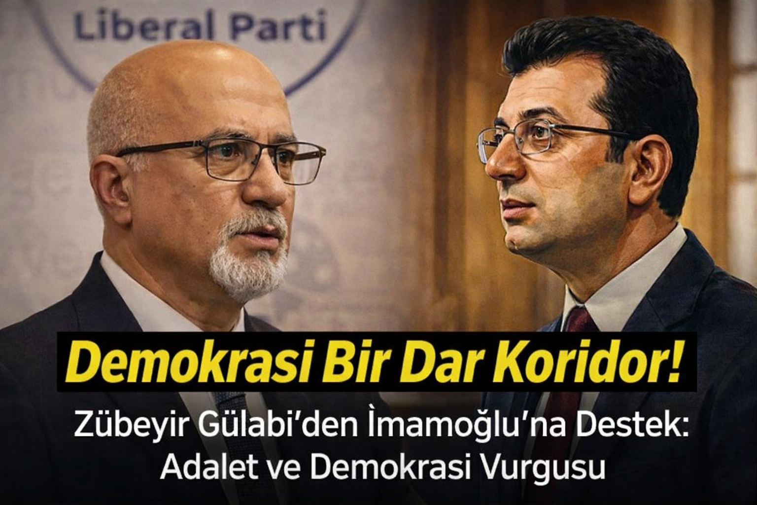Liberal Parti Lideri Zübeyir Gülabi’den İmamoğlu Mesajı: “Demokrasi Bir Dar Koridordur”