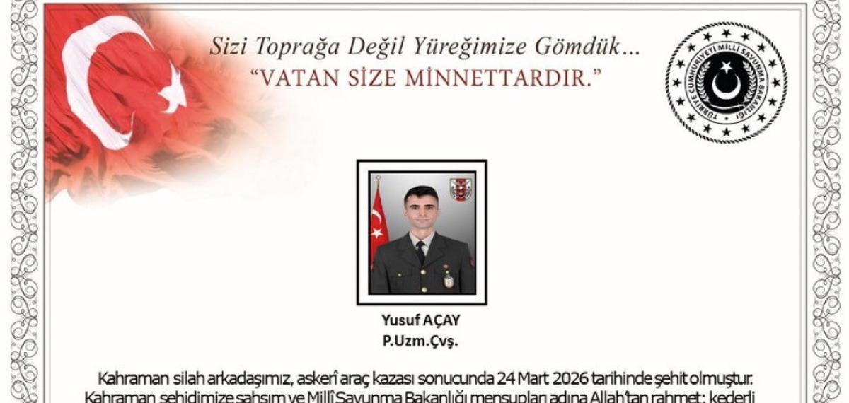 Ağrı’da Askeri Araç Kazası: 1 Uzman Çavuş Şehit Oldu