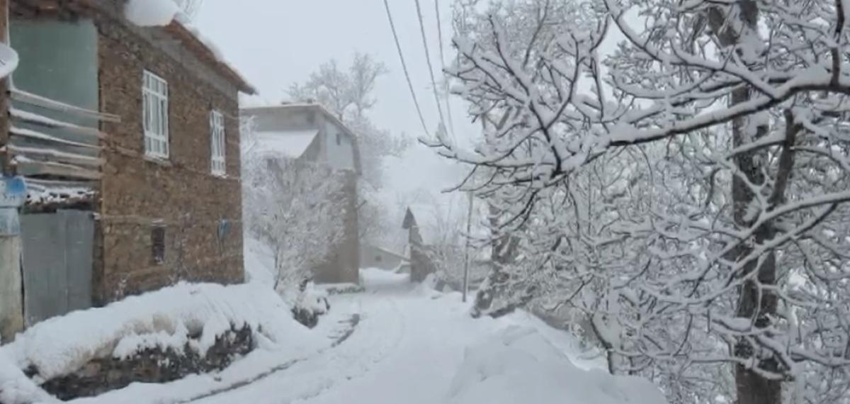 Bahçesaraylılar Açtıkları Kar Tünelleriyle Günlük Hayatlarını Sürdürüyor