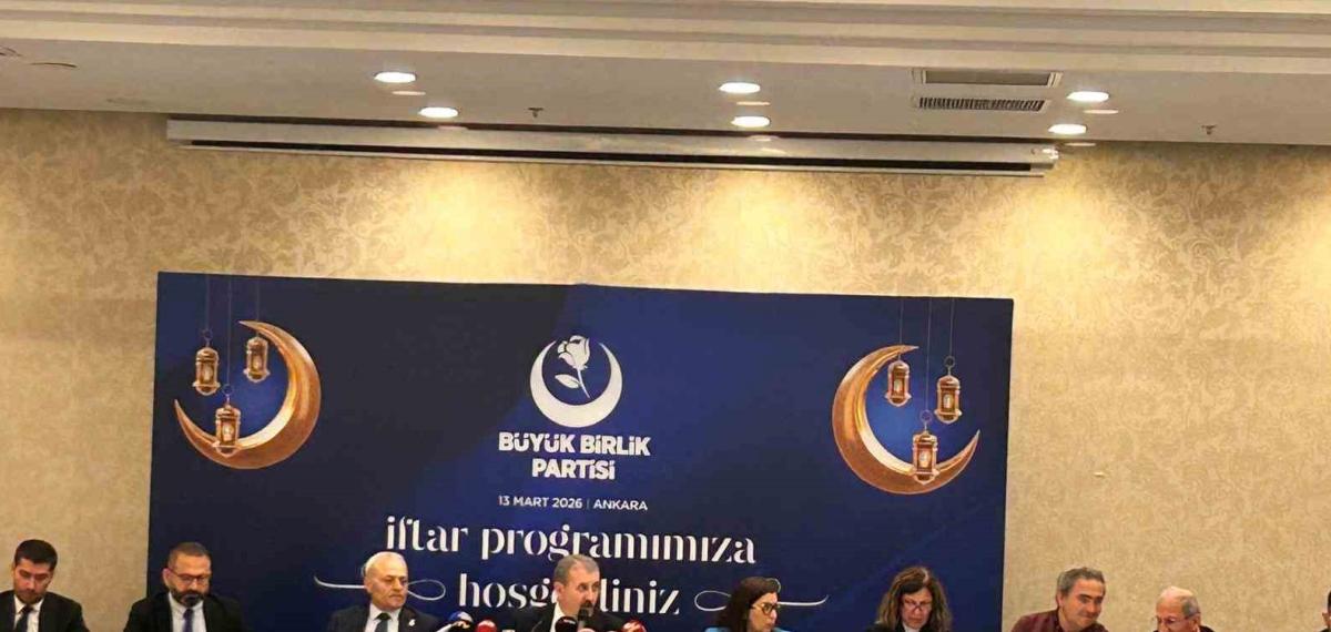 BBP Genel Başkanı Destici: “Ne Amerika’nın, Ne İsrail’in Barış Adına Verebilecekleri Hiçbir Şey Yoktur”
