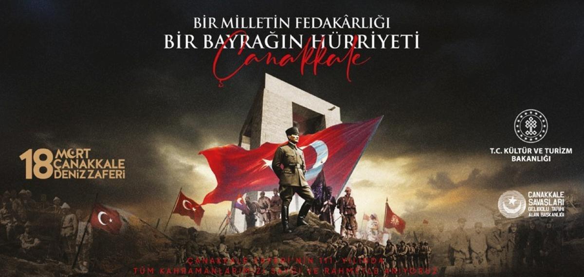 Çanakkale Deniz Zaferi “Bir Milletin Fedakarlığı, Bir Bayrağın Hürriyeti” Temasıyla Anılacak