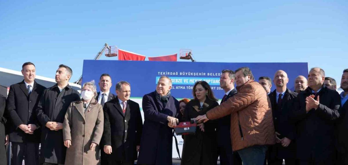 Çorlu Sebze Meyve Hali Temeli Atıldı