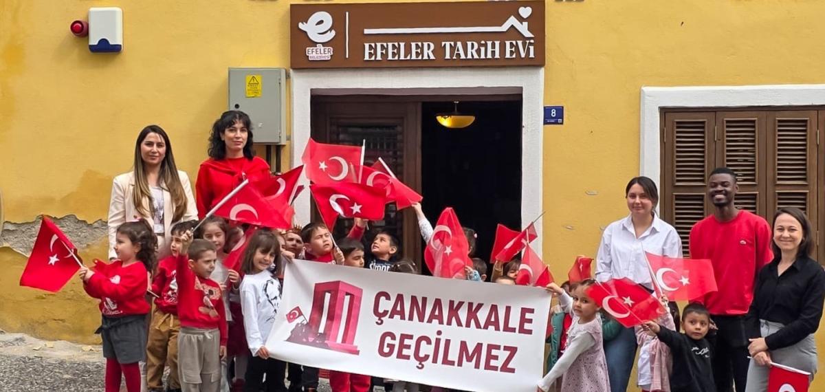 Efeler Belediyesi’nin Tarihi Mekanları Çanakkale Zaferi’nin Yıldönümünde Minikleri Ağırladı