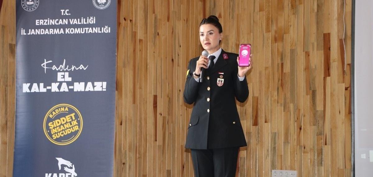 Erzincan Jandarmasından Kyk Öğrencilerine Güvenlik ve Bağımlılıkla Mücadele Eğitimi