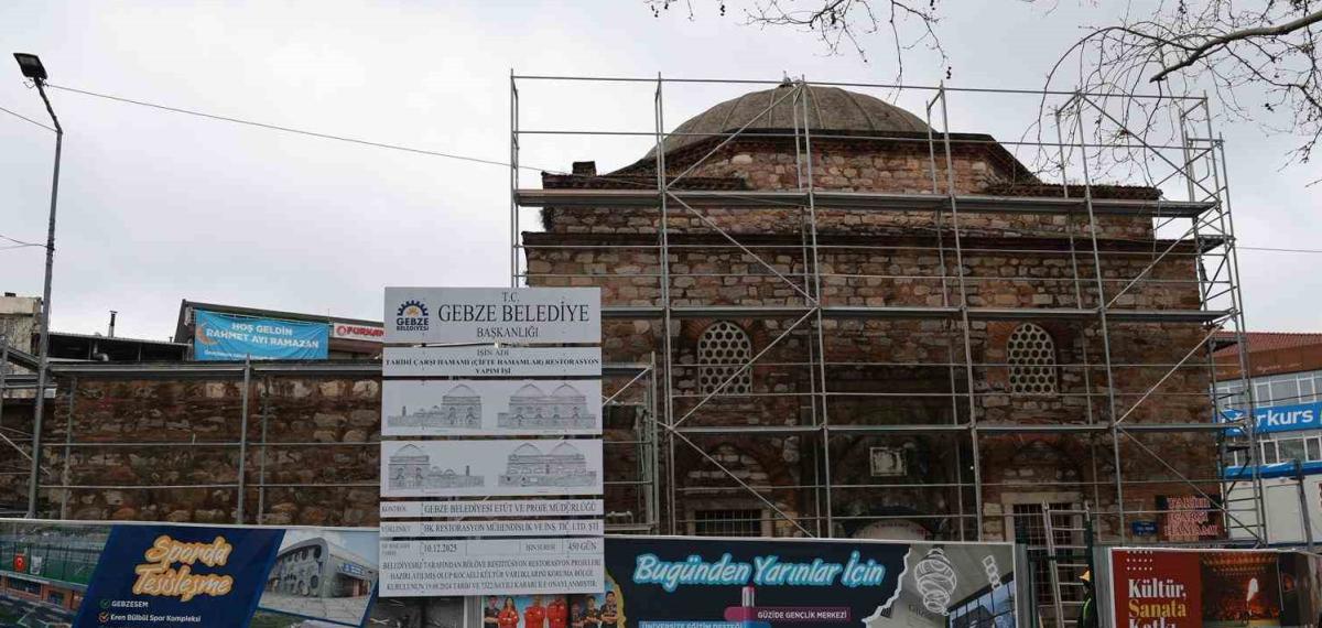 Gebze’de 5 Asırlık Tarihi Hamam Restorasyonla Ayağa Kaldırılıyor