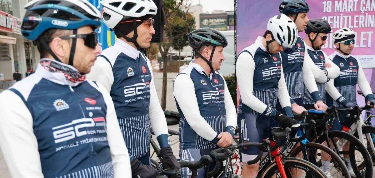 Gebze’den Çanakkale’ye Pedal Çevirecek Bisikletliler Yola Çıktı