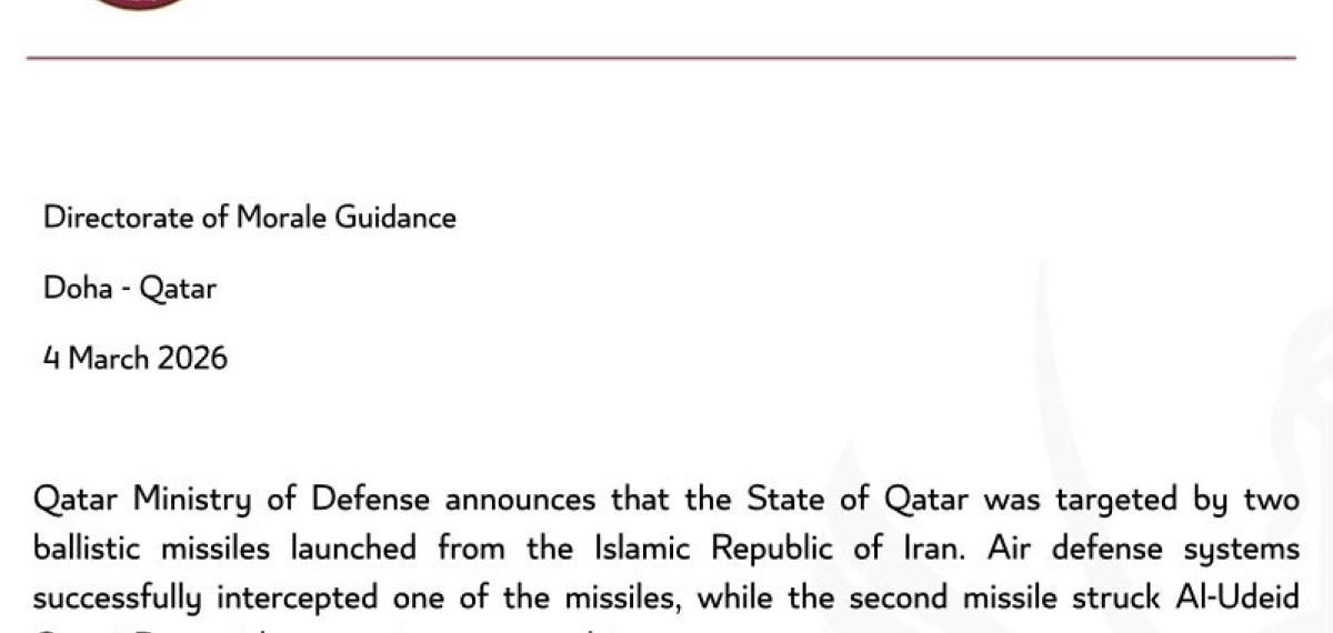 İran, Katar’daki ABD Üssünü Balistik Füzeyle Vurdu