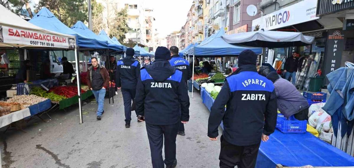 Isparta’da Zabıtadan Pazarda Fiyat Etiketi, Terazi Kontrolü ve Pazar Düzeni Denetimi