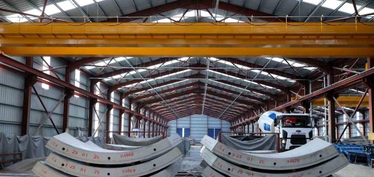 Körfezray Metro Projesi Tünelleri İçin 6 Bin 754 Segment Üretildi