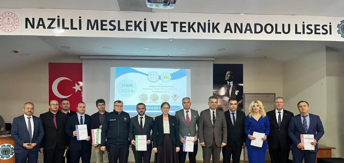 Nazilli’de Projeleri ile Dereceye Giren Okullar İçin Ödül Töreni Düzenlendi