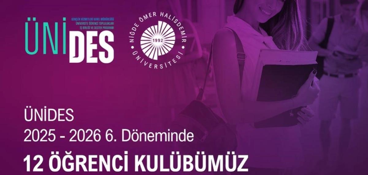 Niğde Ömer Halisdemir Üniversitesinde 12 Öğrenci Kulübüne Ünides Desteği