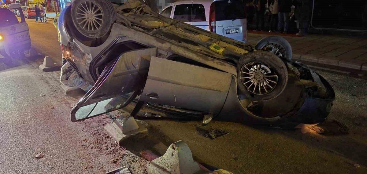 Otomobil Takla Attı: 1 Yaralı