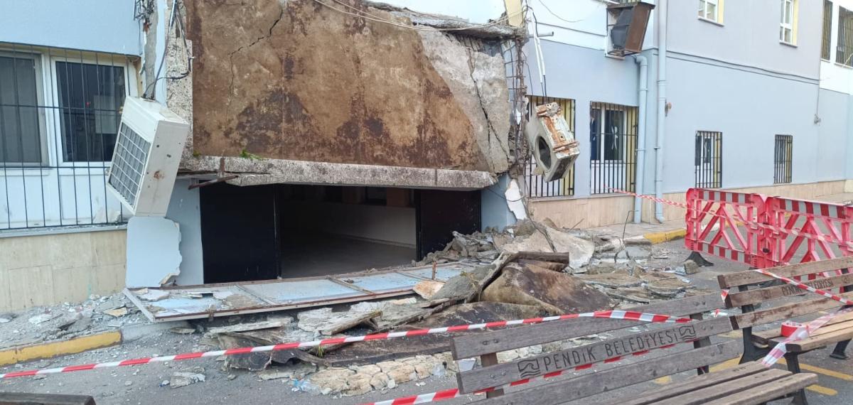 Pendik’te Okulun Giriş Saçağı Çöktü: Facianın Eşiğinden Dönüldü