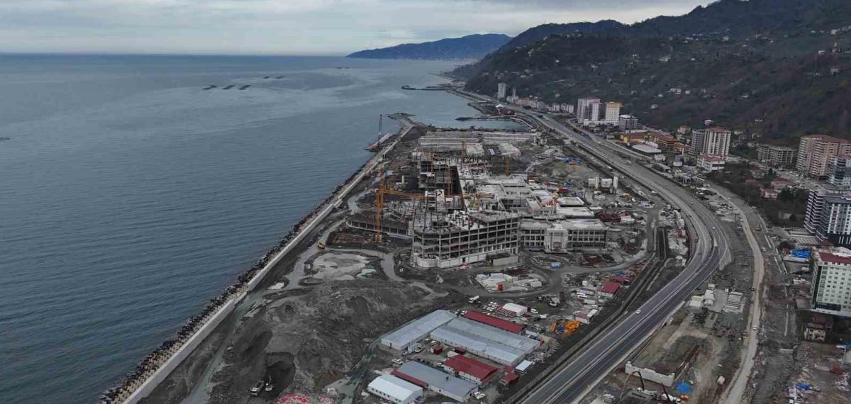 Rize Şehir Hastanesi İnşaatı Hızla Devam Ediyor