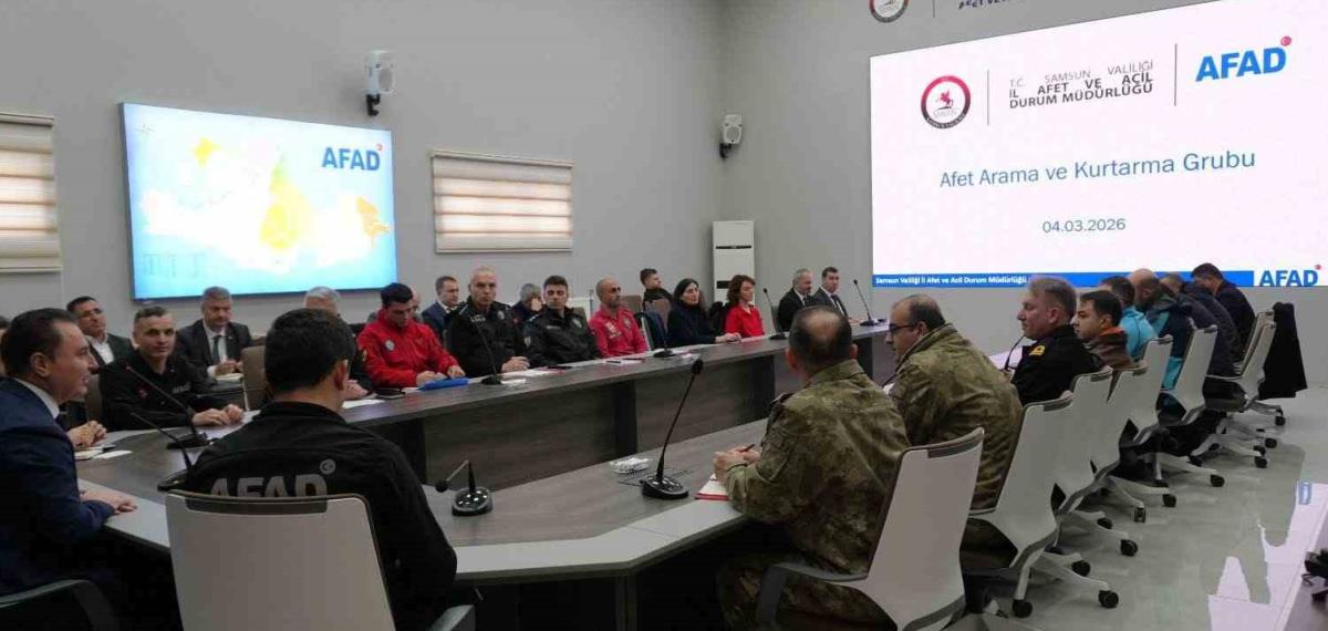 Samsun’da Afet Müdahale Planı Toplantısı
