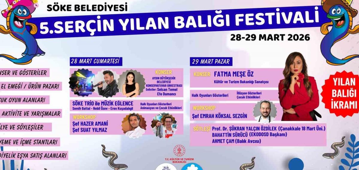 Söke’de Yılan Balığı Festivali Coşkusu Başlıyor