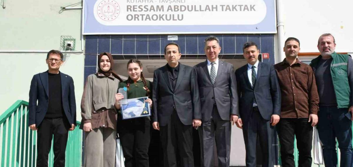 Tavşanlı Ressam Abdullah Taktak Öğrencisi Bölge Birincisi Oldu