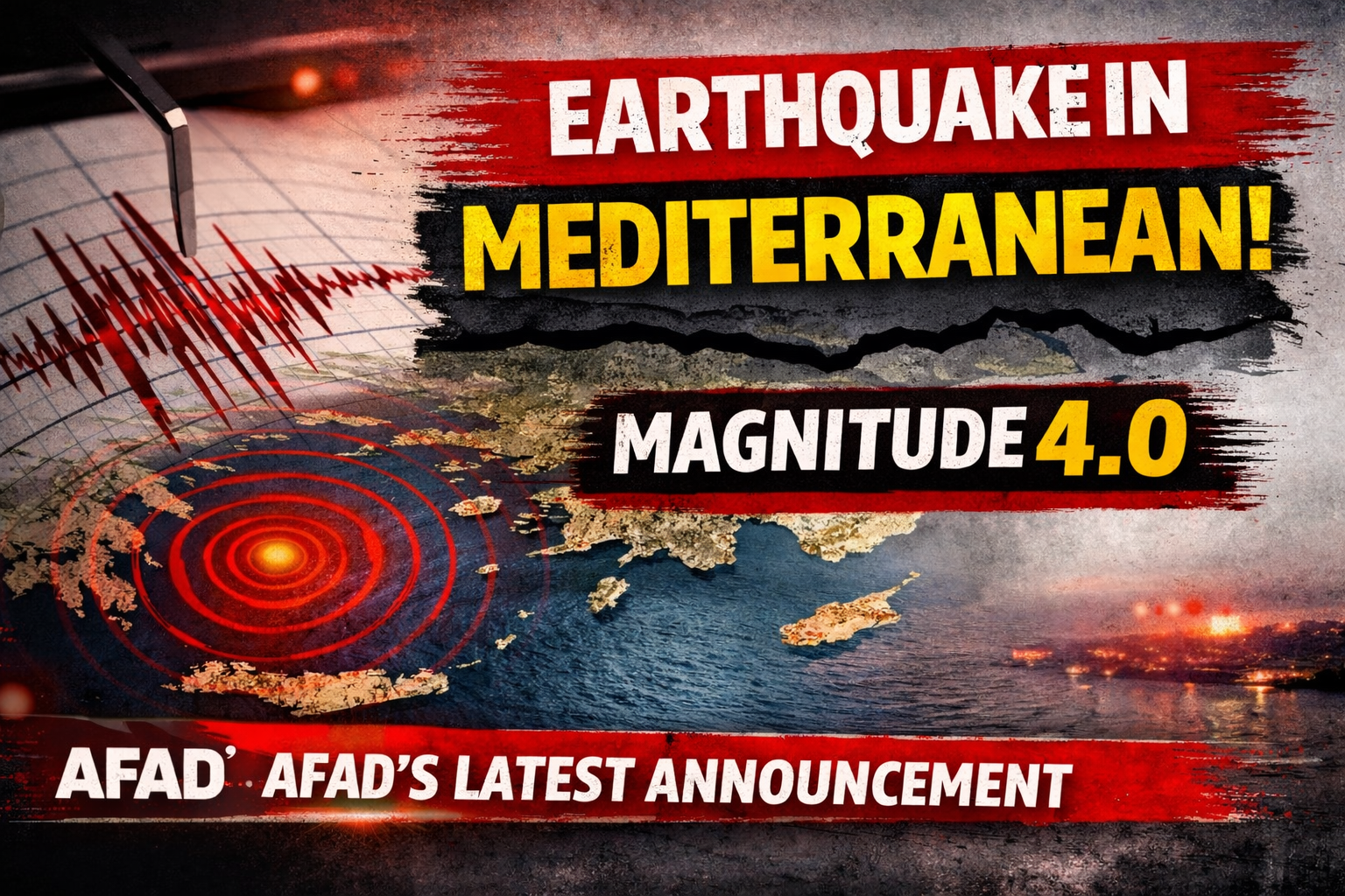 4.0 Magnitude Earthquake Strikes Mediterranean