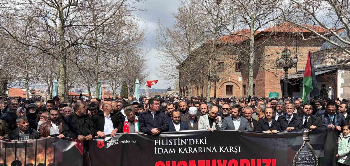 Ankara’da Filistinlilere Yönelik İdam Kararı Protesto Edildi